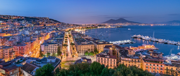 Naples and the Vesuvius